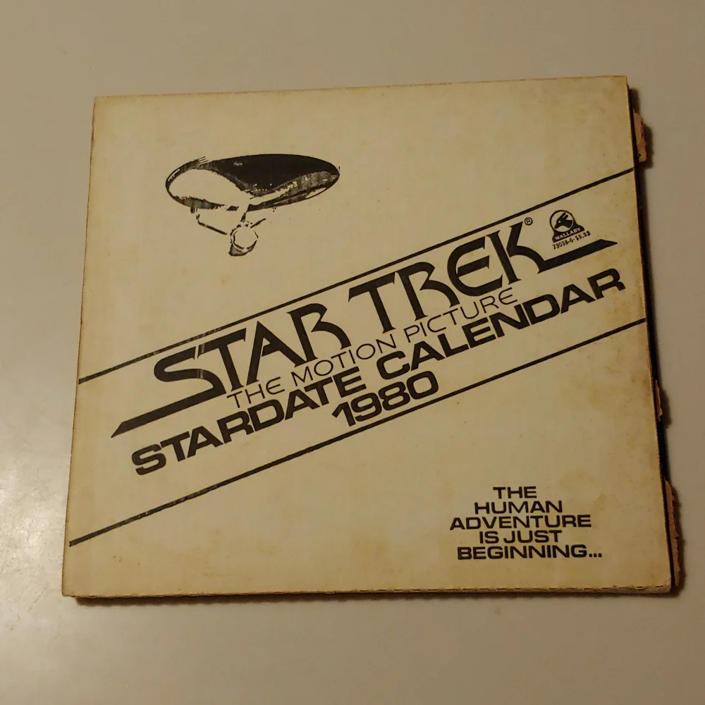 Vtg Star Trek 1980 Calendar w/ Original Packaging (=2036)
